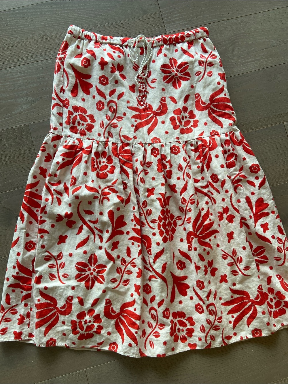 Cupcakes and Cashmere linen midi skirt